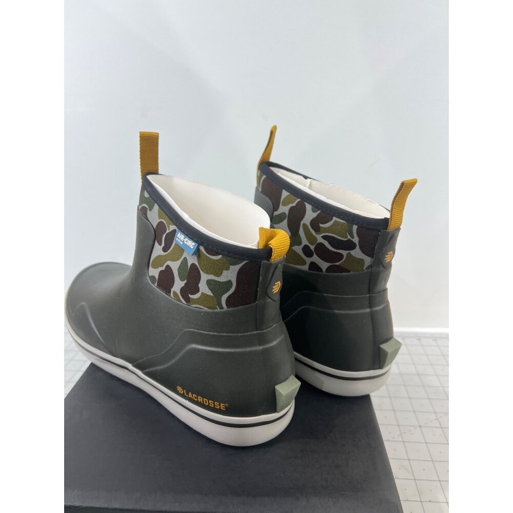 Lacrosse Men’s Alpha Deck Boot 6" Black Waterproof Air-Circ Slip-Resistant Sz 13 - Picture 4 of 11
